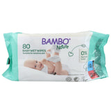 Bambo Nature: chusteczki nawilżane bezzapachowe Baby Wet Wipes 80 szt. - Noski Noski