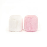 Jellycat: maskotki pianki Amuseable Pink And White Marshmallows 15 cm - Noski Noski