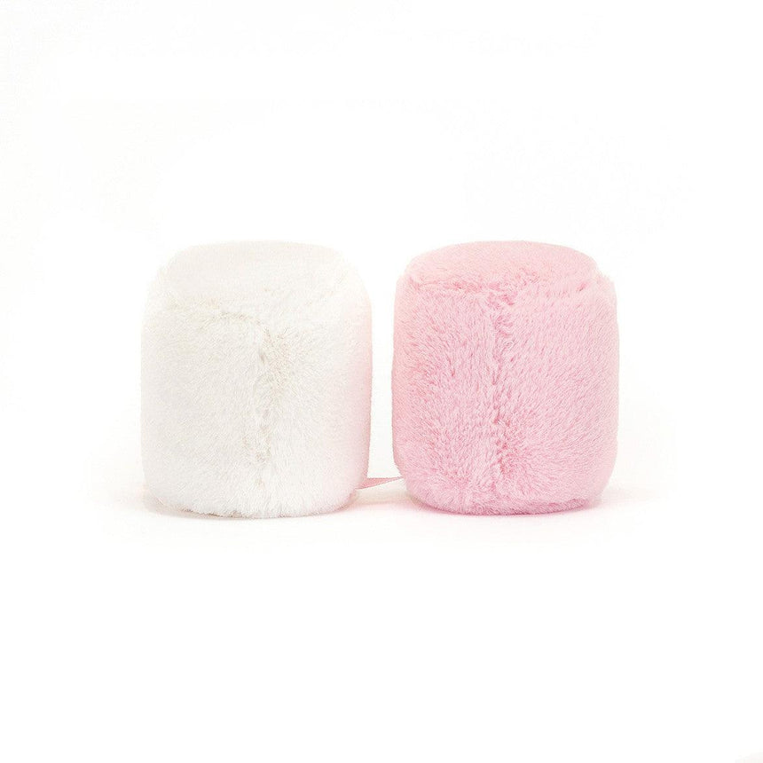 Jellycat: maskotki pianki Amuseable Pink And White Marshmallows 15 cm - Noski Noski