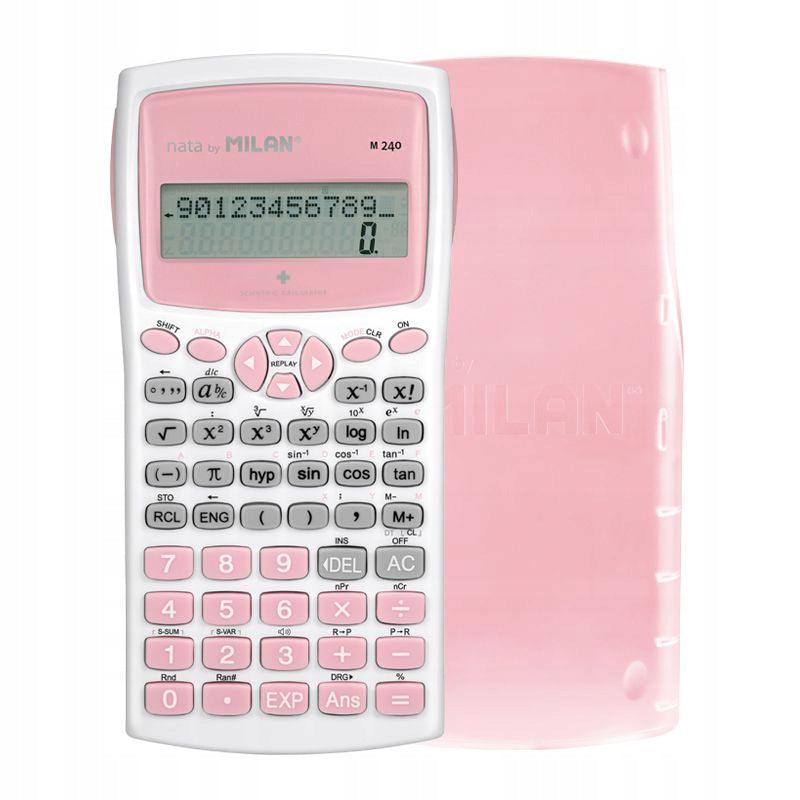 Milan: kalkulator naukowy 240 funkcji Antibacterial Pink - Noski Noski