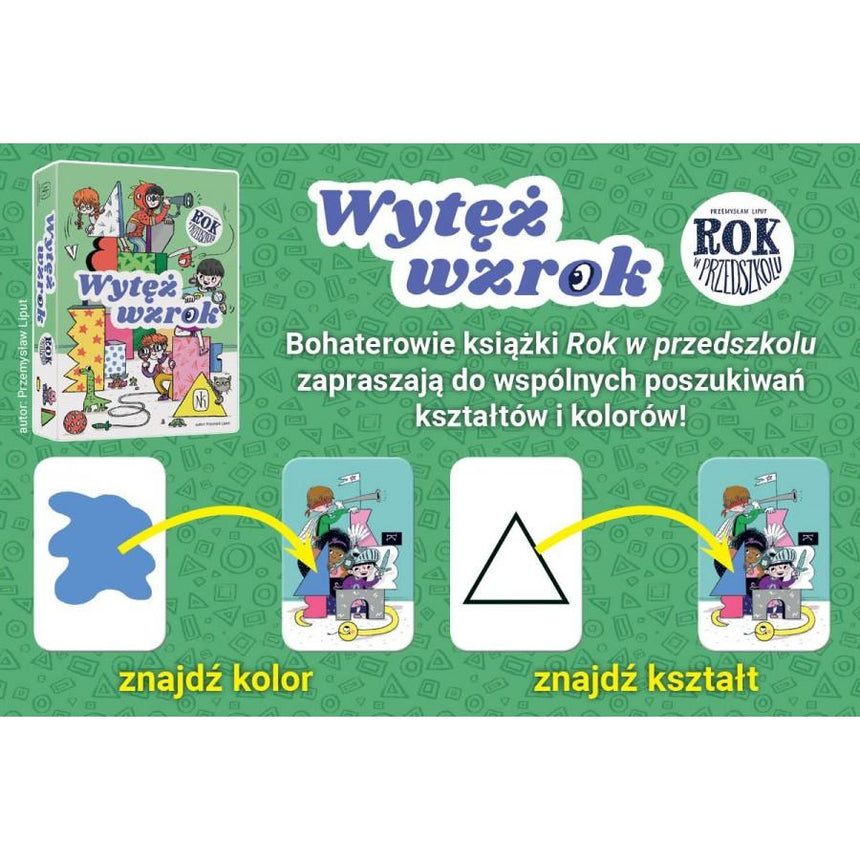 Nasza Księgarnia: gra Rok w przedszkolu Wytęż wzrok - Noski Noski