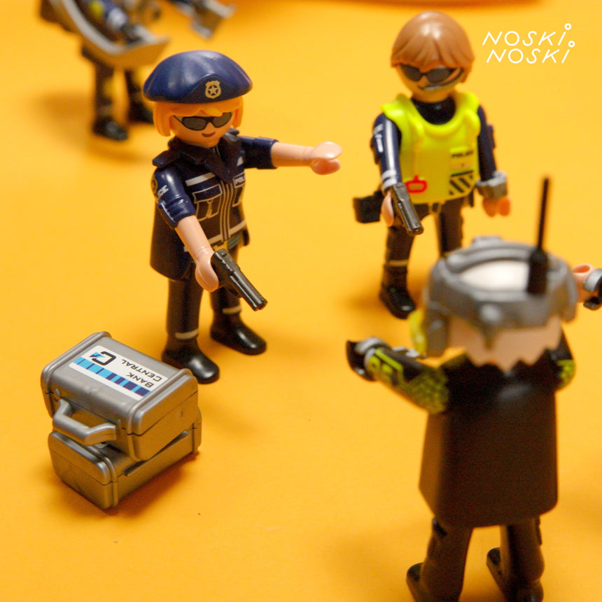 Playmobil: policyjny odrzutowiec pościg za dronem City Action