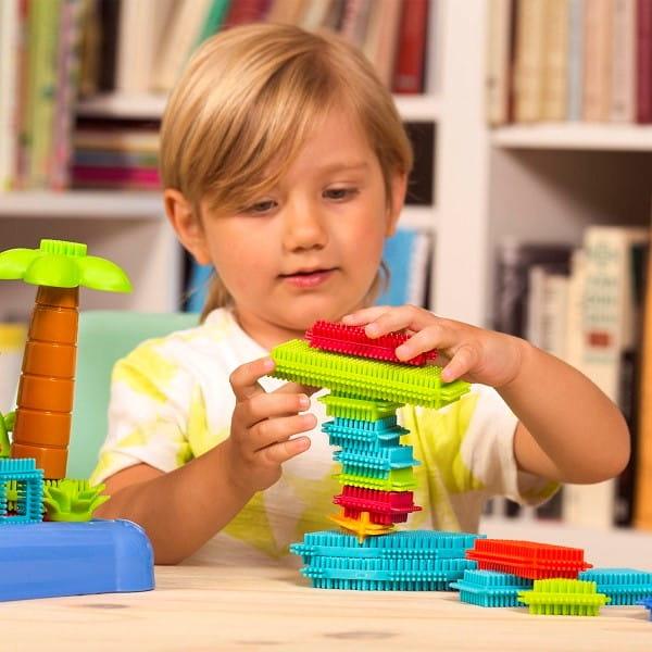 Bristle Blocks: klocki jeżyki w pudełku Jungle Adventure Storage Bucket 58 el. - Noski Noski