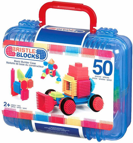 Bristle Blocks: klocki jeżyki w walizce Basic Builder Case 50 el. - Noski Noski