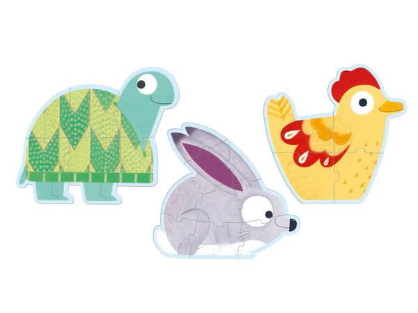 Djeco: puzzle primo Na łączce - Noski Noski