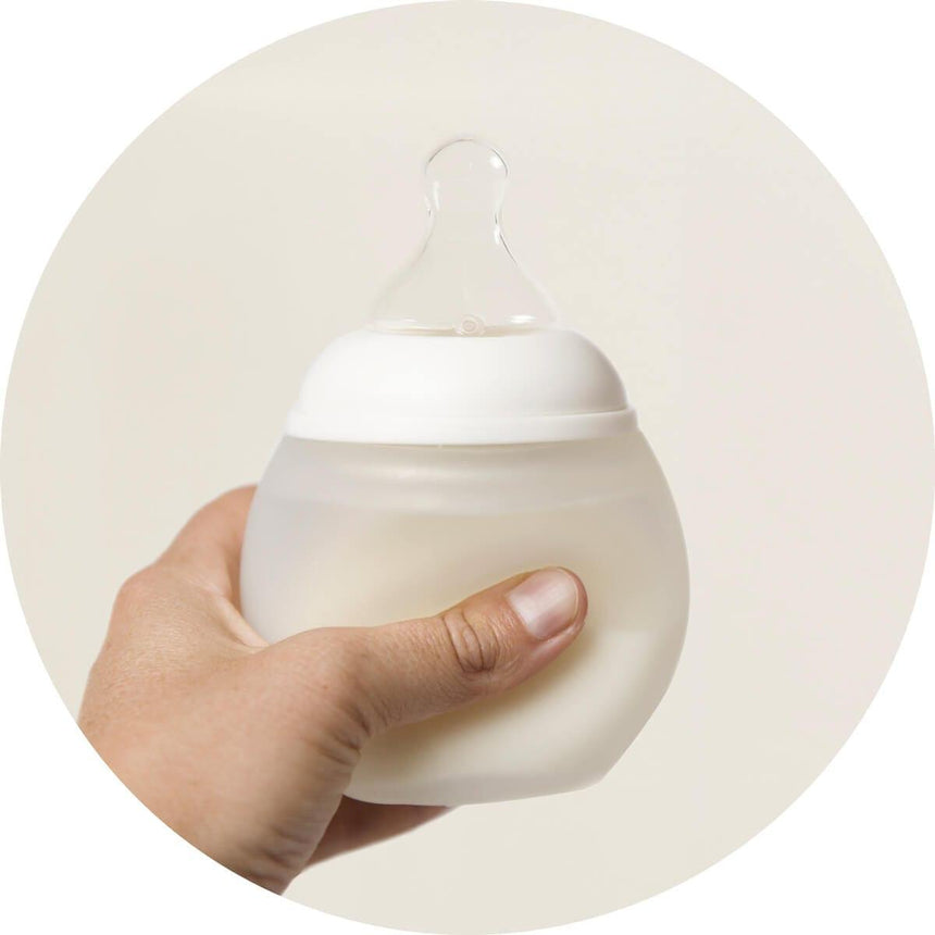 Élhée: silikonowa butelka antykolkowa BibRond 240 ml 3-24 M - Noski Noski