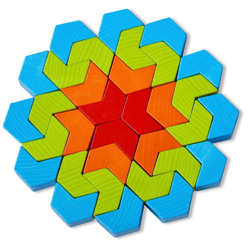 Haba: drewniana układanka Kaleidoscope Chevrons - Noski Noski