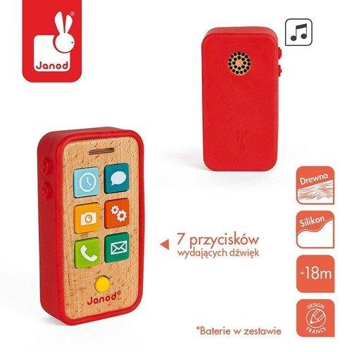 Janod: drewniany telefon z dźwiękami - Noski Noski