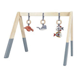 Little Dutch: drewniany pałąk z zabawkami Baby Gym Ocean - Noski Noski