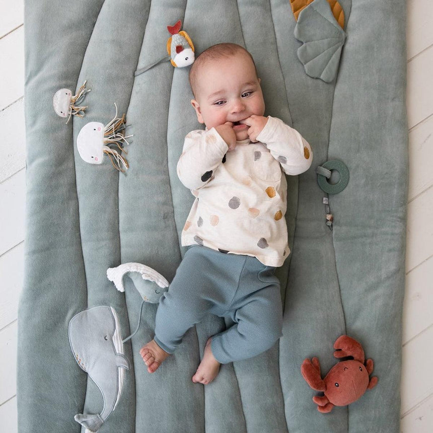 Little Dutch: mata podłogowa dla niemowląt Playpen Mat Ocean - Noski Noski