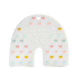 Loulou Lollipop: gryzak silikonowy z zawieszką tęcza Pastel Rainbow - Noski Noski