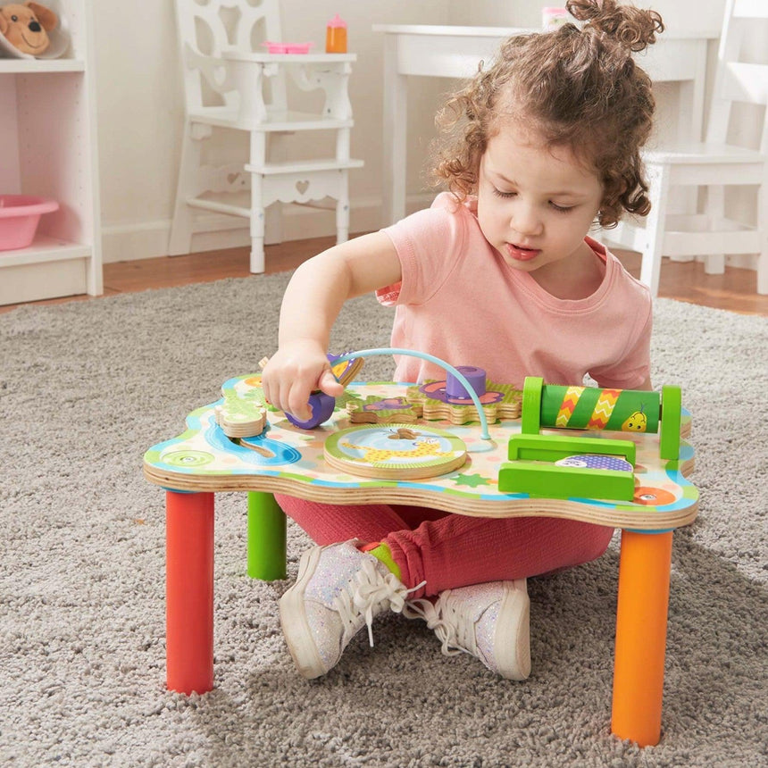 Melissa and Doug: stoliczek aktywnościowy Jungle Activity Table - Noski Noski