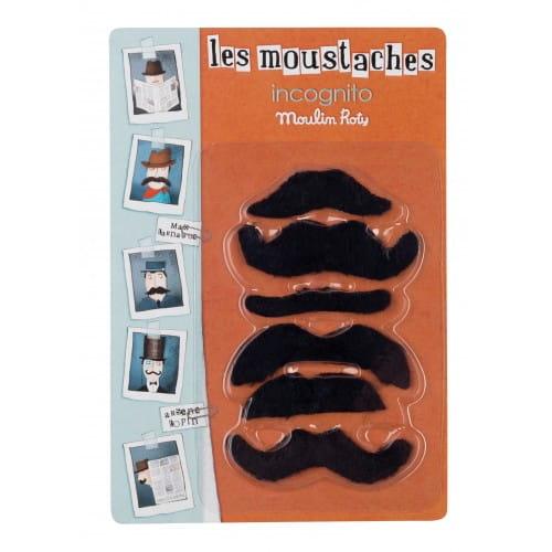 Moulin Roty: sztuczne wąsy do naklejania Les Moustaches Incognito - Noski Noski