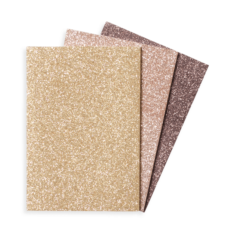 Ooly: notes z brokatem Oh My Glitter! Gold 3 szt. - Noski Noski
