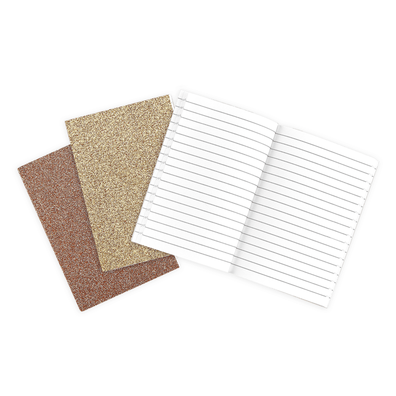 Ooly: notes z brokatem Oh My Glitter! Gold 3 szt. - Noski Noski