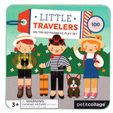 Petit Collage: magnetyczne ubieranki podróżniczki Little Travelers - Noski Noski