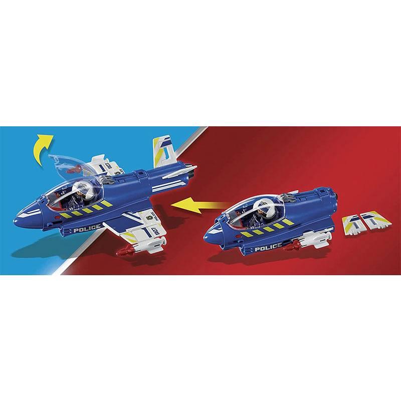 Playmobil: policyjny odrzutowiec pościg za dronem City Action - Noski Noski
