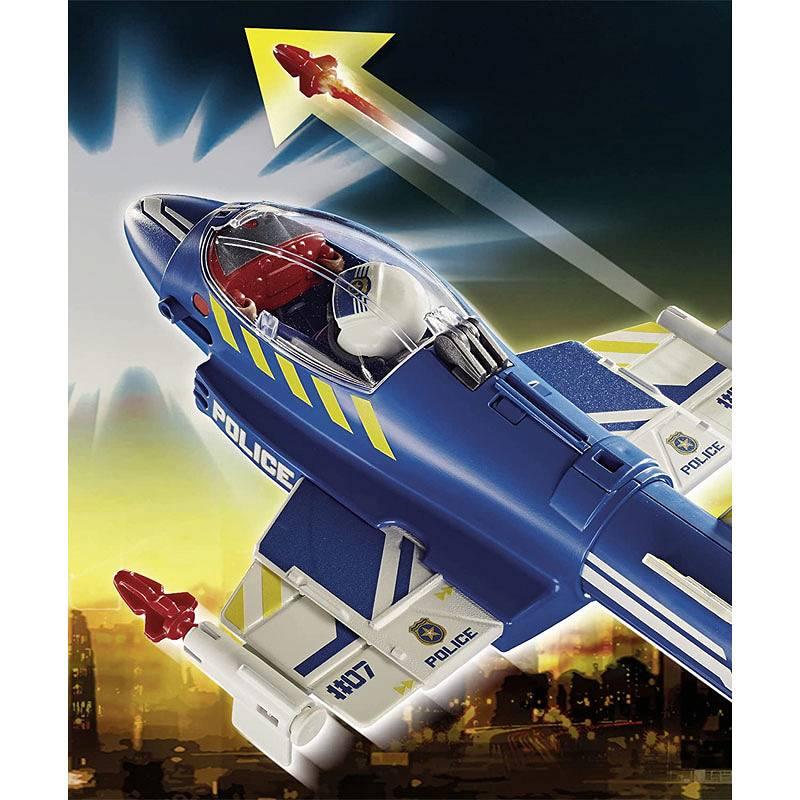 Playmobil: policyjny odrzutowiec pościg za dronem City Action - Noski Noski