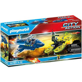 Playmobil: policyjny odrzutowiec pościg za dronem City Action - Noski Noski