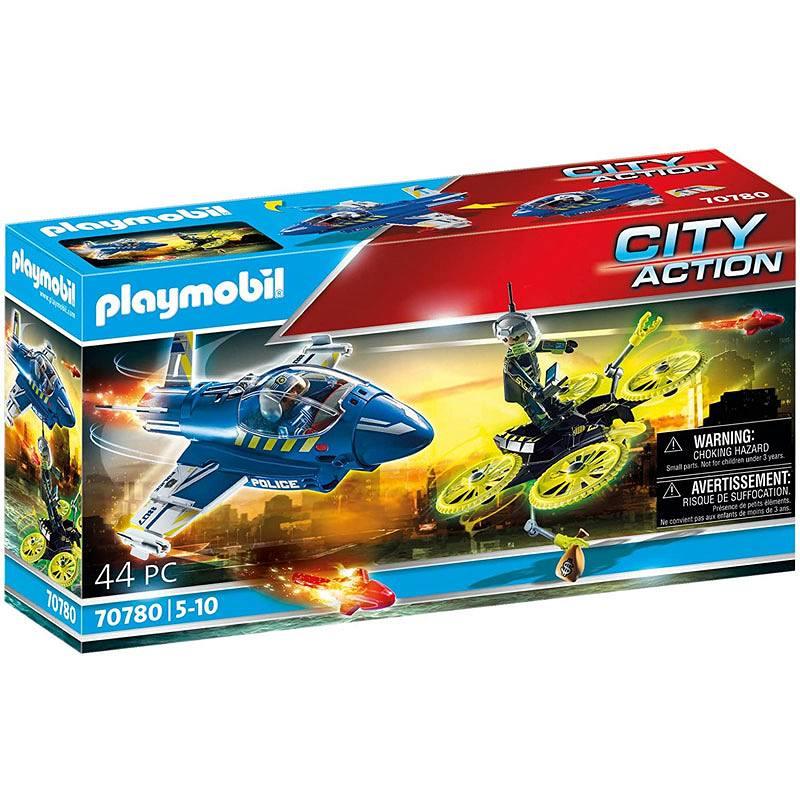 Playmobil: policyjny odrzutowiec pościg za dronem City Action - Noski Noski