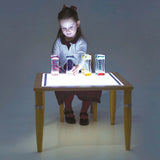 TickiT: drewniany podświetlany stolik Wooden Light Table - Noski Noski